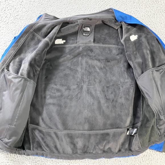 The North Face Jacket Mens XL Blue Gray Softshell Fleece Lined Outdoor Hiking - Picture 3 of 11
